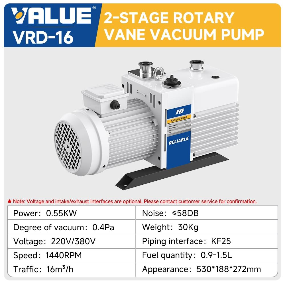\rotary-vane-vacuum-pumps\vrd-16\vrd-16-2-stage-rotary-vane-vacuum-pump-16m-h-specification